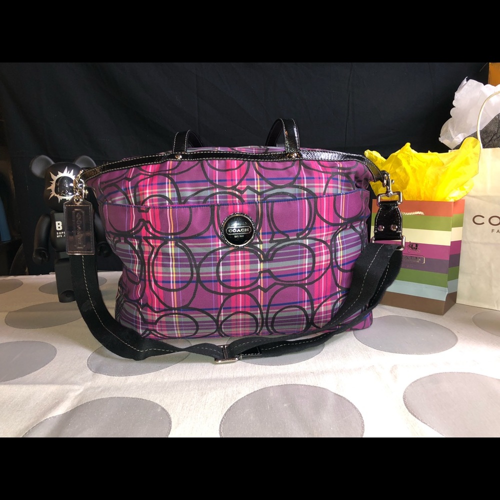 COACH LARGE POPPY TOTE-BAG EXCELLENT CONDITION EUC 100% AUTHENTIC VINTAGE VHTF